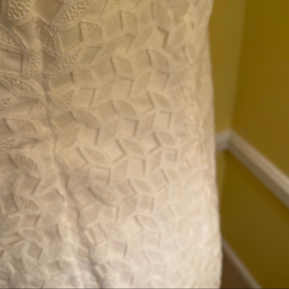 White House black Market white lace dress sz 6 - Picture 4 of 8